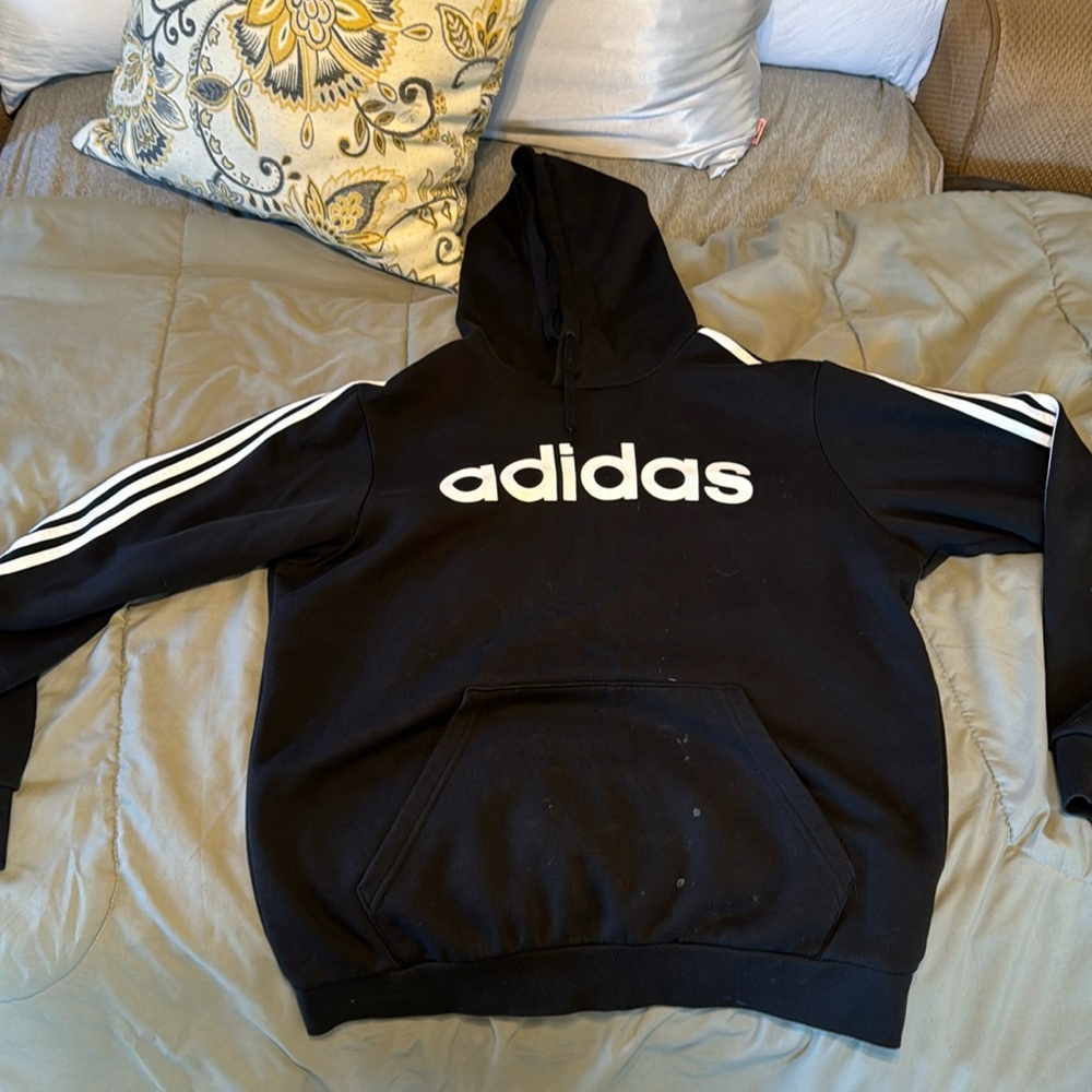 black adidas hoodie